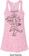 Ladies Yoga Tank Top Black Sketch Ganesha Flowy Racerback