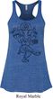 Ladies Yoga Tank Top Black Sketch Ganesha Flowy Racerback