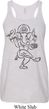 Ladies Yoga Tank Top Black Sketch Ganesha Flowy Racerback