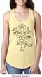 Ladies Yoga Tank Top Black Sketch Ganesha Ideal Racerback