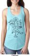 Ladies Yoga Tank Top Black Sketch Ganesha Ideal Racerback
