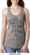 Ladies Yoga Tank Top Black Sketch Ganesha Ideal Racerback