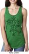 Ladies Yoga Tank Top Black Sketch Ganesha Ideal Racerback