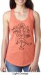 Ladies Yoga Tank Top Black Sketch Ganesha Ideal Racerback