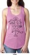 Ladies Yoga Tank Top Black Sketch Ganesha Ideal Racerback
