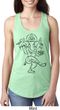 Ladies Yoga Tank Top Black Sketch Ganesha Ideal Racerback