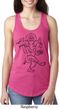 Ladies Yoga Tank Top Black Sketch Ganesha Ideal Racerback