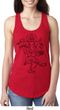 Ladies Yoga Tank Top Black Sketch Ganesha Ideal Racerback