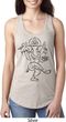 Ladies Yoga Tank Top Black Sketch Ganesha Ideal Racerback