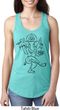 Ladies Yoga Tank Top Black Sketch Ganesha Ideal Racerback