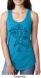 Ladies Yoga Tank Top Black Sketch Ganesha Ideal Racerback
