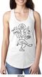 Ladies Yoga Tank Top Black Sketch Ganesha Ideal Racerback