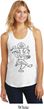 Ladies Yoga Tank Top Black Sketch Ganesha Racerback