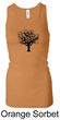 Ladies Yoga Tank Top Black Tree of Life Longer Length Racerback Tank