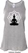 Ladies Yoga Tank Top Buddha Lotus Pose Flowy Racerback