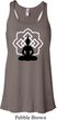 Ladies Yoga Tank Top Buddha Lotus Pose Flowy Racerback