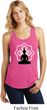 Ladies Yoga Tank Top Buddha Lotus Pose Racerback