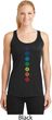 Ladies Yoga Tank Top Diamond Chakras Dry Wicking Racerback