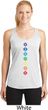Ladies Yoga Tank Top Diamond Chakras Dry Wicking Racerback