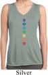 Ladies Yoga Tank Top Diamond Chakras Dry Wicking Sleeveless Shirt