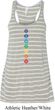 Ladies Yoga Tank Top Diamond Chakras Flowy Racerback