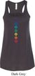 Ladies Yoga Tank Top Diamond Chakras Flowy Racerback