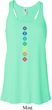 Ladies Yoga Tank Top Diamond Chakras Flowy Racerback