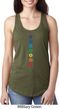 Ladies Yoga Tank Top Diamond Chakras Ideal Racerback