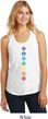 Ladies Yoga Tank Top Diamond Chakras Racerback Tanktop