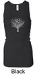 Ladies Yoga Tank Top Grey Tree of Life Longer Length Racerback Tanktop