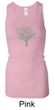 Ladies Yoga Tank Top Grey Tree of Life Longer Length Racerback Tanktop