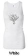 Ladies Yoga Tank Top Grey Tree of Life Longer Length Racerback Tanktop
