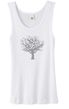 Ladies Yoga Tank Top Grey Tree of Life Organic Tanktop