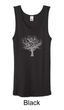 Ladies Yoga Tank Top Grey Tree of Life Organic Tanktop