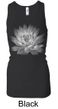 Ladies Yoga Tank Top Lotus Flower Longer Length Racerback Tanktop
