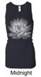 Ladies Yoga Tank Top Lotus Flower Longer Length Racerback Tanktop