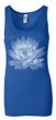 Ladies Yoga Tank Top Lotus Flower Longer Length Tanktop