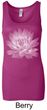 Ladies Yoga Tank Top Lotus Flower Longer Length Tanktop
