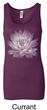 Ladies Yoga Tank Top Lotus Flower Longer Length Tanktop