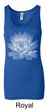 Ladies Yoga Tank Top Lotus Flower Longer Length Tanktop