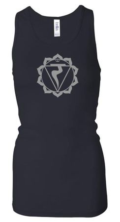 Ladies Yoga Tank Top Manipura Chakra Longer Length Racerback Tanktop