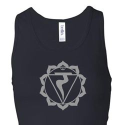 Ladies Yoga Tank Top Manipura Chakra Longer Length Racerback Tanktop Ladies Yoga Tank Top Manipura Chakra Longer Length Racerback Tanktop