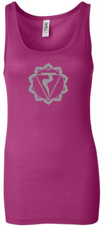 Ladies Yoga Tank Top Manipura Chakra Meditation Longer Length Tanktop