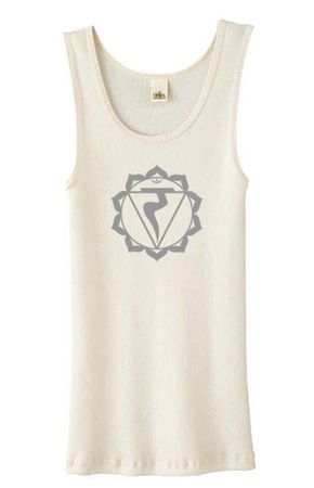 Ladies Yoga Tank Top Manipura Chakra Meditation Organic Tanktop