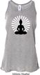 Ladies Yoga Tank Top Meditating Buddha Flowy Racerback