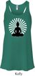 Ladies Yoga Tank Top Meditating Buddha Flowy Racerback