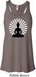 Ladies Yoga Tank Top Meditating Buddha Flowy Racerback