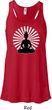 Ladies Yoga Tank Top Meditating Buddha Flowy Racerback