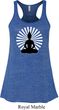 Ladies Yoga Tank Top Meditating Buddha Flowy Racerback