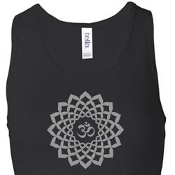 Ladies Yoga Tank Top Sahasrara Chakra Longer Length Racerback Tanktop